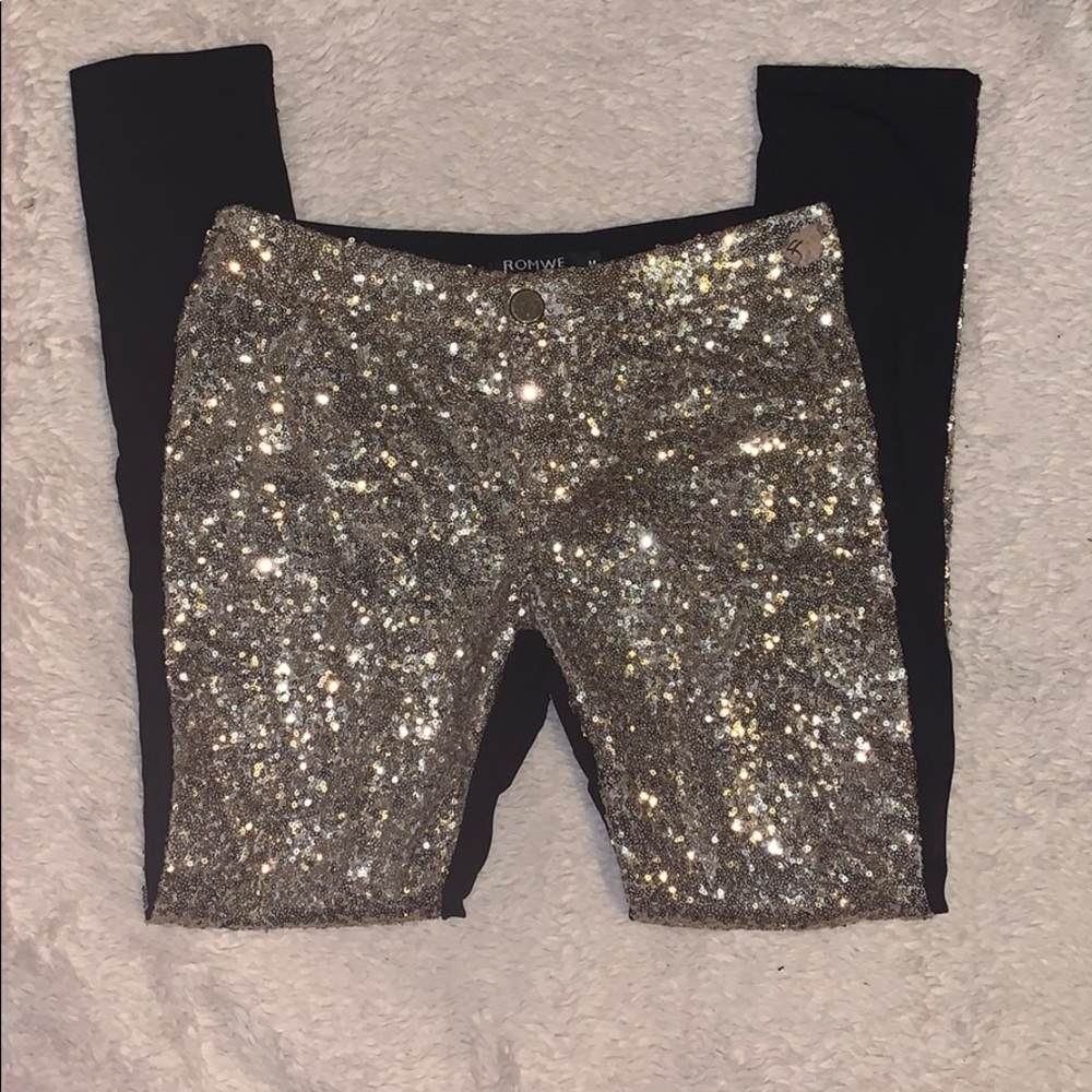 Gold Sequins Leggings!